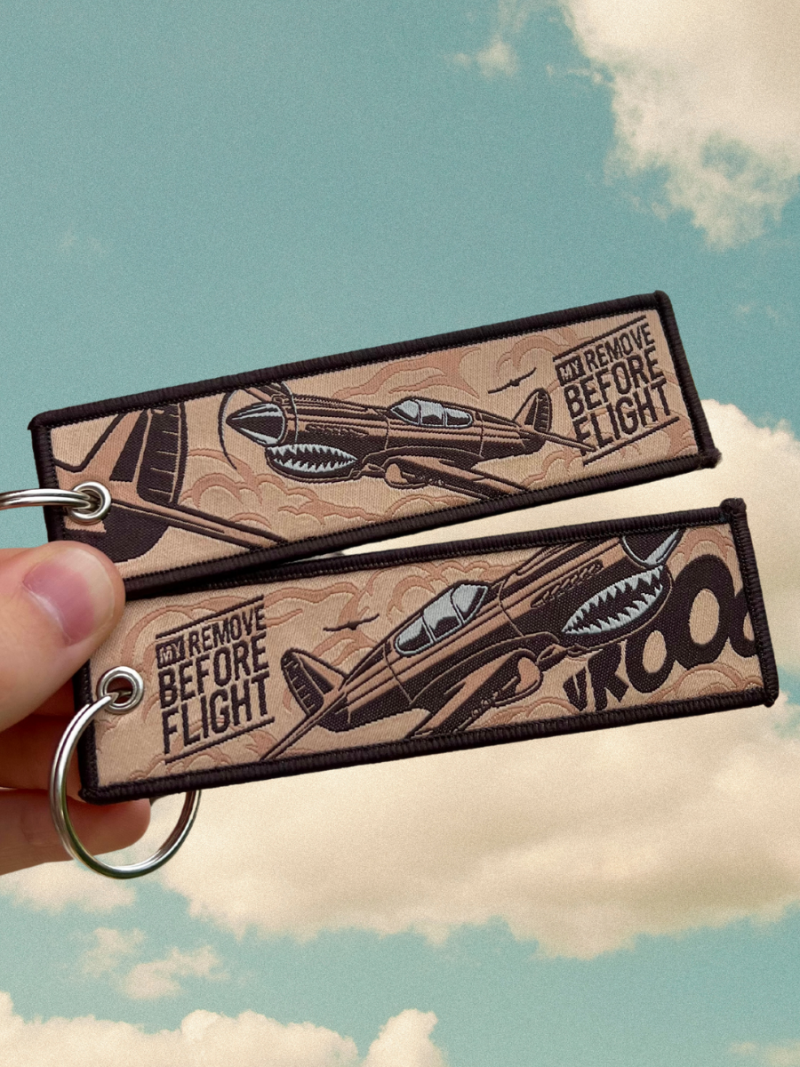 Porte-clé Flamme Rétro